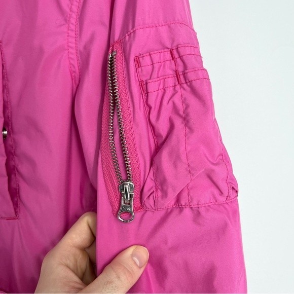 Ralph Lauren Coat Girls Large Pink Polyester Tech Polo Jeans Raincoat Jacket - Picture 9 of 11